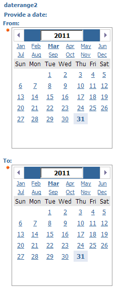 date range