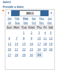 single date value
