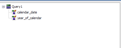 draw the new query to create a list report