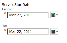 date prompt rendering