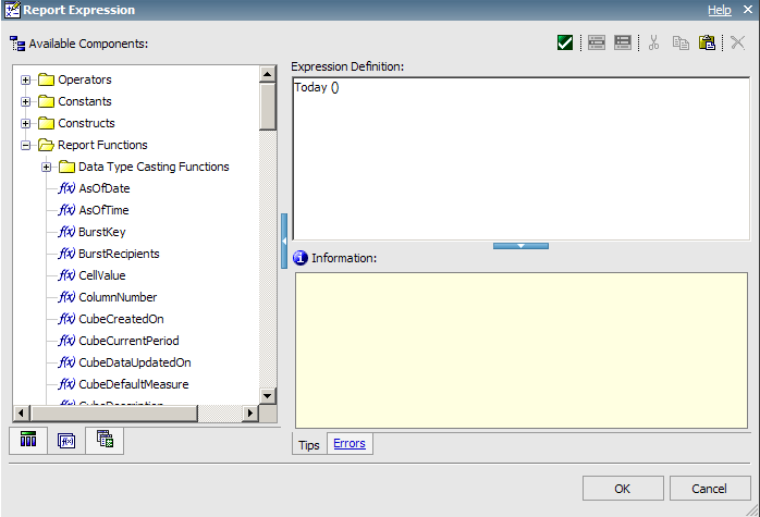 expression editor